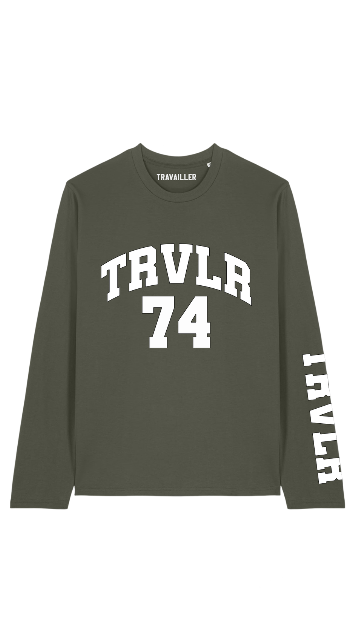 COLLEGE LONGSLEEVE | OLIVE GREEN