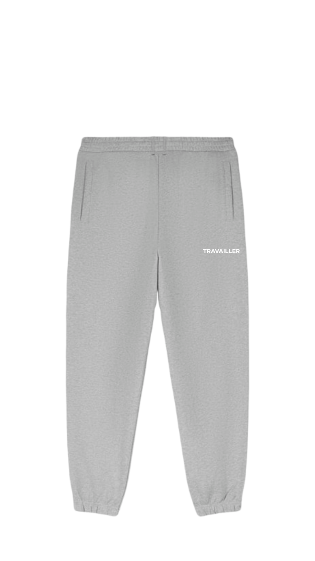 WHITE LOGO SWEATPANTS GREY