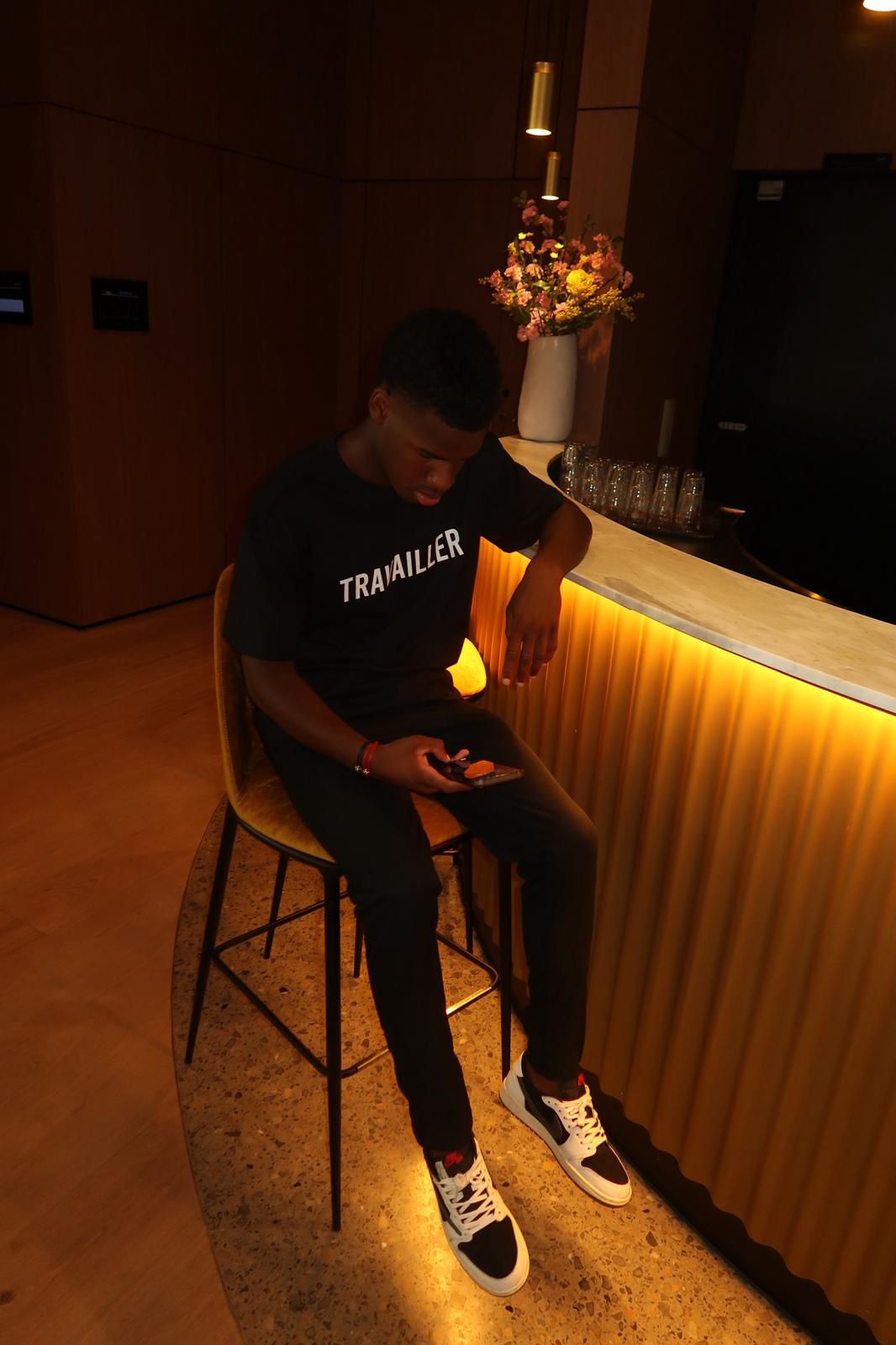 PRINTED LOGO T-SHIRT BLACK