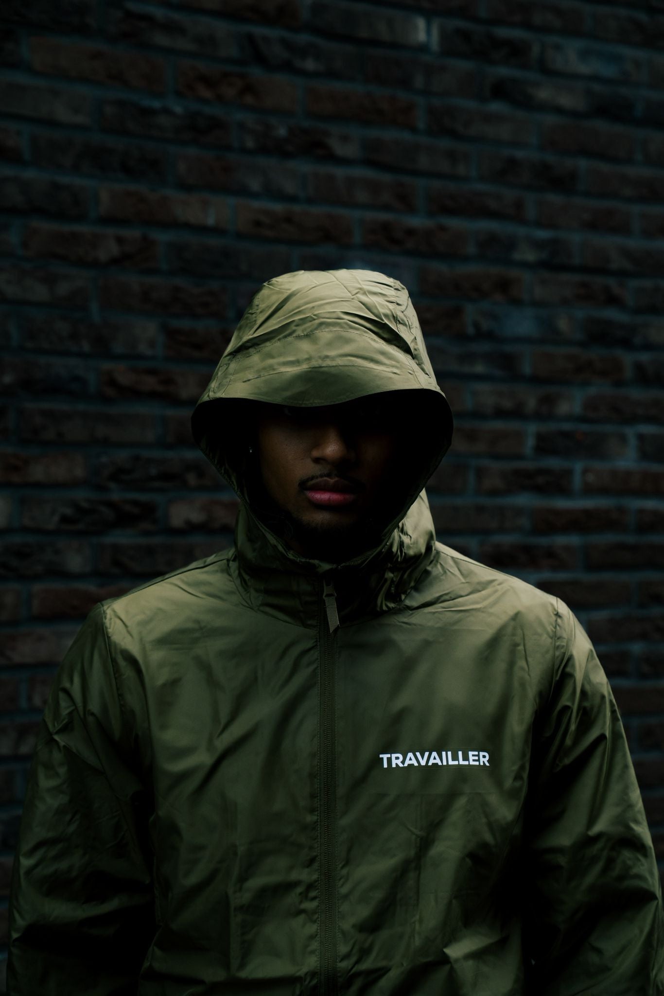 OLIVE GREEN WINDBREAKER